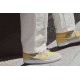 DA4666-001 Air Jordan 1 Mid Mixed Textures Yellow Gray Fog/Lemon Wash-White