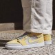 DA4666-001 Air Jordan 1 Mid Mixed Textures Yellow Gray Fog/Lemon Wash-White