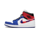 852542-146 Air Jordan 1 Mid Multicolor Swoosh White/Universityred-Rushblue-Black