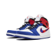 852542-146 Air Jordan 1 Mid Multicolor Swoosh White/Universityred-Rushblue-Black