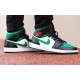 554725-067 Air Jordan 1 Mid Pine Gree Pinegreen/White-Black-Universityred