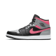 554724-059 Air Jordan 1 Mid Pink Shadow Black/Hot Punch-Light Smoke Gray 