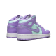 554725-500 Air Jordan 1 Mid Purple Aqua Purple/Aqua-White