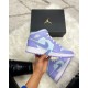 554725-500 Air Jordan 1 Mid Purple Aqua Purple/Aqua-White