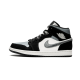 852542-011 Air Jordan 1 Mid Satin Gray Toe Black/Anthracite-Sail