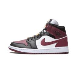 CZ4385-016 Air Jordan 1 Mid Se Black Dark Beetroot Black/White Dark Beetroot