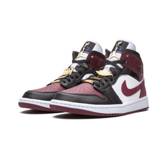 CZ4385-016 Air Jordan 1 Mid Se Black Dark Beetroot Black/White Dark Beetroot