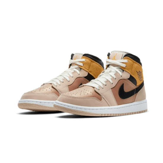 DD2224-200 Air Jordan 1 Mid Se Particle Beige Particlebeige/Black-Metallicredbronze