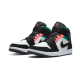 852542-116 Air Jordan 1 Mid Se South Beach White/Black-Pink-Green