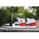 852542-100 Air Jordan 1 Mid Se Union Black Toe White/Black-Lightsmokegray-Gymred