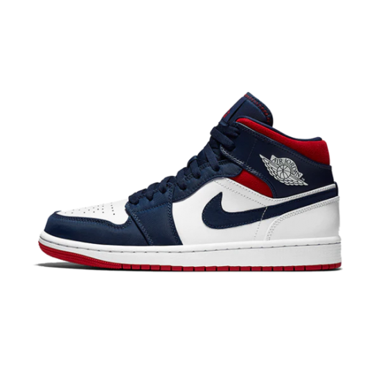 852542-104 Air Jordan 1 Mid Se Usa White/University Red 