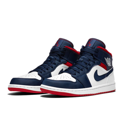 852542-104 Air Jordan 1 Mid Se Usa White/University Red 