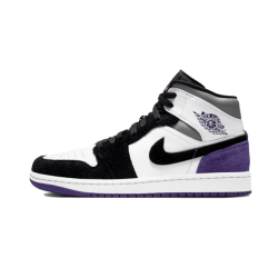 852542-105 Air Jordan 1 Mid Se Varsity Purple Varisty Purple/White/Black 