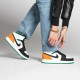 BQ6931-101 Air Jordan 1 Mid Se White Laser Orange Lucky Green White/Laserorange-Black-Luckygreen