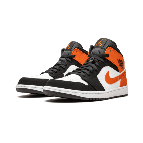 554724-058 Air Jordan 1 Mid Shattered Backboard Black/Orange/White