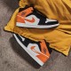 554724-058 Air Jordan 1 Mid Shattered Backboard Black/Orange/White