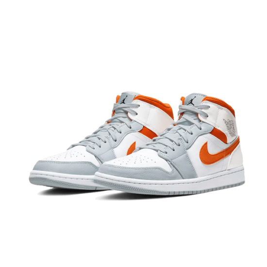 CW7591-100 Air Jordan 1 Mid Starfish White/Starfish-Pureplatinum-Sail