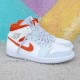 CW7591-100 Air Jordan 1 Mid Starfish White/Starfish-Pureplatinum-Sail