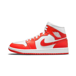 BQ6472-104 Air Jordan 1 Mid Syracuse White/Blue-White 