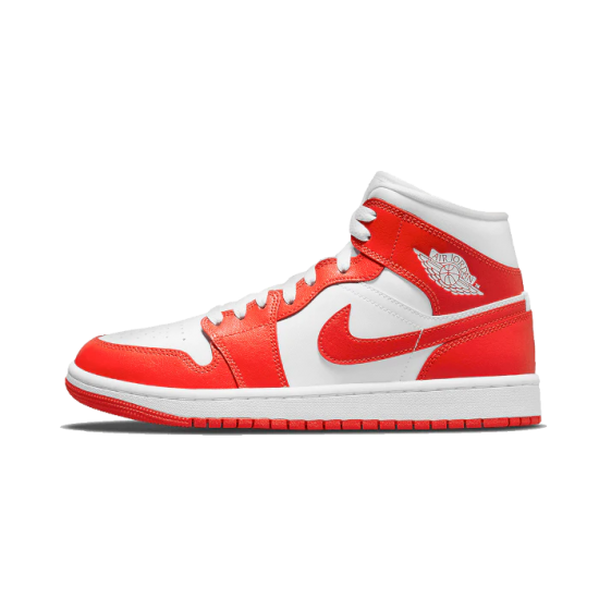 BQ6472-104 Air Jordan 1 Mid Syracuse White/Blue-White 