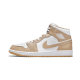 DA8005-100 Air Jordan 1 Mid Tan Gum Sail/Black-Cider-Chile Red 