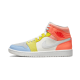 DJ6908-100 Air Jordan 1 Mid To My First Coach White/Opti Yellow/Zitron/Psychic Blue