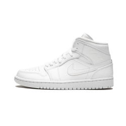 554725-130 Air Jordan 1 Mid Triple White White/White/White