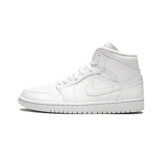 554725-130 Air Jordan 1 Mid Triple White White/White/White