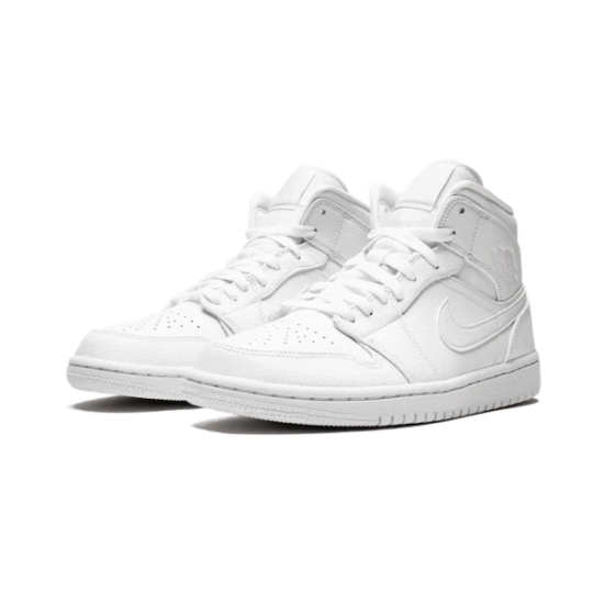 554725-130 Air Jordan 1 Mid Triple White White/White/White