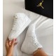 554725-130 Air Jordan 1 Mid Triple White White/White/White