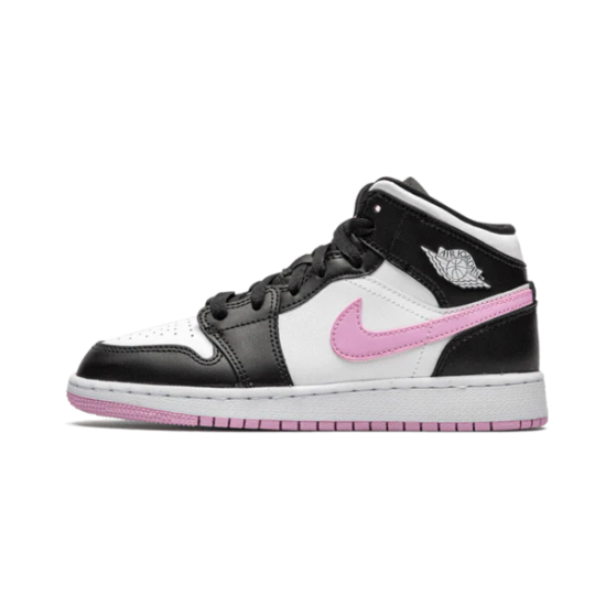 DC9035-100 Air Jordan 1 Mid White Black Light Arctic Pink White/Gray 