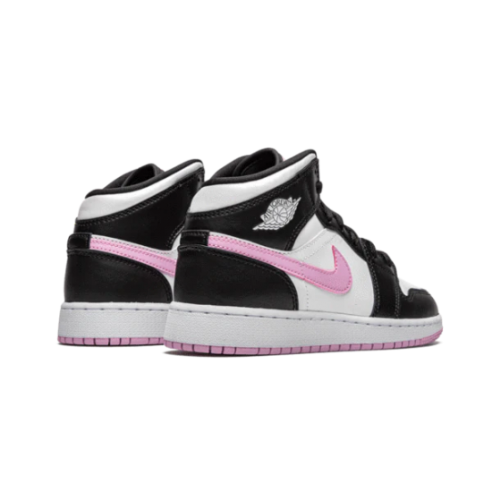 DC9035-100 Air Jordan 1 Mid White Black Light Arctic Pink White/Gray 