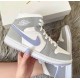 BQ6472-105 Air Jordan 1 Mid Wolf Grey Gray/White/Blue