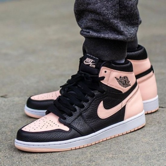 555088-081 Air Jordan 1 Retro High Black Crimson Tint Black/Crimson Tint-White-Hyper Pink-Mystic Green 