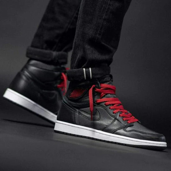 555088-060 Air Jordan 1 Retro High Black Gym Red Black Black/Gym Red-Black-White 