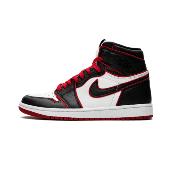 555088-062 Air Jordan 1 Retro High Bloodline Black/Gym Red-White 