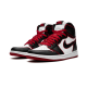 555088-062 Air Jordan 1 Retro High Bloodline Black/Gym Red-White 