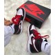 555088-062 Air Jordan 1 Retro High Bloodline Black/Gym Red-White 