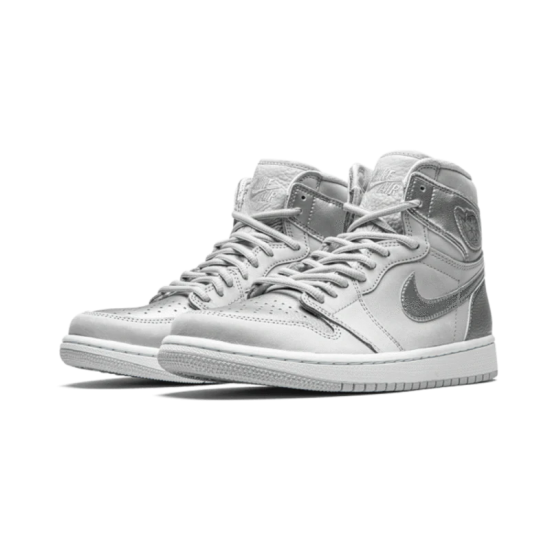 555088-029 Air Jordan 1 Retro High Co Japan Neutral Grey (2020) Neutralgray/Whte/Metallicsilver