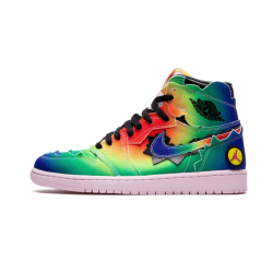 DC3481-900 Air Jordan 1 Retro High J. Balvin Multi-Color/Black-Pink Foam-Multi-Color 