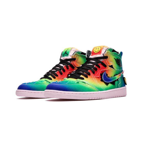 DC3481-900 Air Jordan 1 Retro High J. Balvin Multi-Color/Black-Pink Foam-Multi-Color 