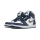 DC1788-100 Air Jordan 1 Retro High Midnight Navy (2020) White/Midnight Navy-Metallic Silver