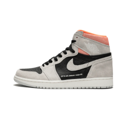 555088-018 Air Jordan 1 Retro High Neutral Gray Hyper Crimson Neutralgray/Black-Hypercrimson-White