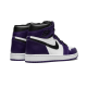 555088-500 Air Jordan 1 Retro High Og Court Purple White Courtpurple/White-Black