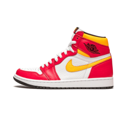 555088-603 Air Jordan 1 Retro High Og Light Fusion Red Light Fusion Red/White-Laser Orange-Black 