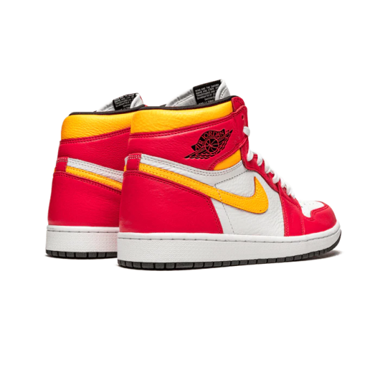 555088-603 Air Jordan 1 Retro High Og Light Fusion Red Light Fusion Red/White-Laser Orange-Black 