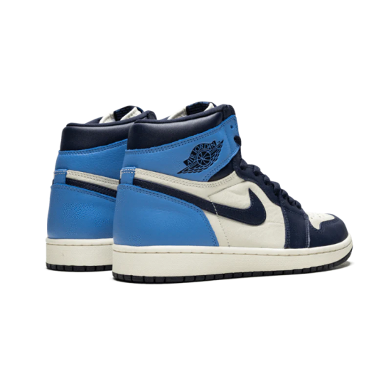 555088-140 Air Jordan 1 Retro High Og Obsidian Unc 2019 Sail/Obsidian-Universityblue