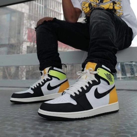 555088-118 Air Jordan 1 Retro High Og Volt Gold White/Black-Volt-University Gold