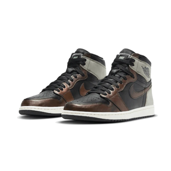 555088-033 Air Jordan 1 Retro High Patina Black/Lightarmy-Sail-Freshmint