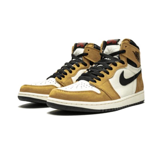 555088-700 Air Jordan 1 Retro High Rookie Of The Year Goldenharvest/Black-Sail